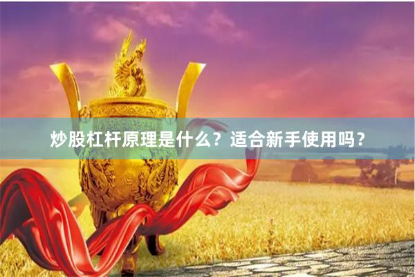 炒股杠杆原理是什么?适合新手使用吗?